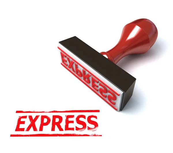 3d stamp express — Stock Photo, Image