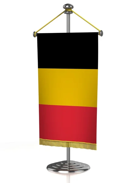 stock image Belgium table flag isolated on white