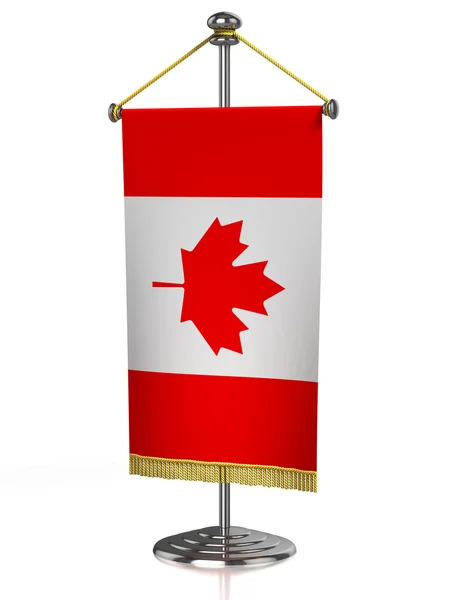 Canadian table flag isolated on white — Stock Photo, Image