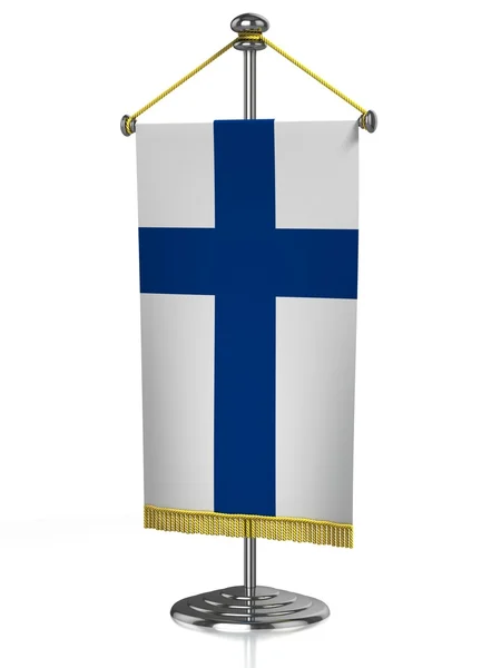 stock image Finland table flag isolated on white