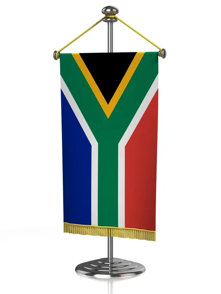South Africa table flag isolated on white — Stock Photo, Image