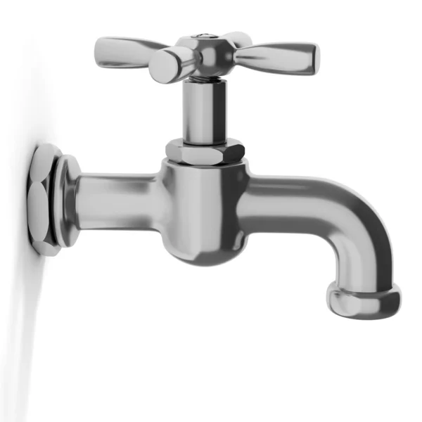 stock image Water tap on white background