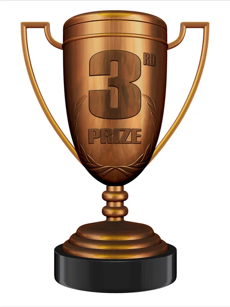 3D bronz trophy — Stock fotografie