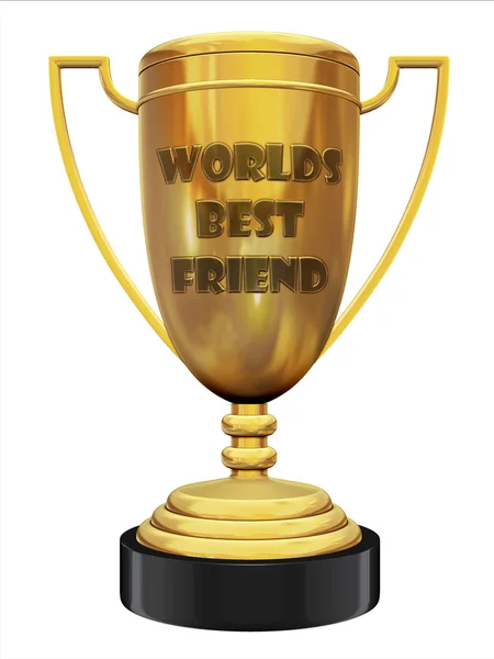 Best friend trophy — Stock Photo, Image