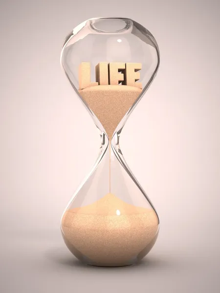Liv tid passerar koncept — Stockfoto