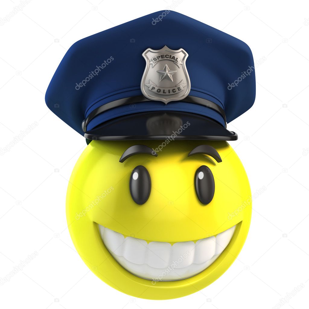 Smiley policeman