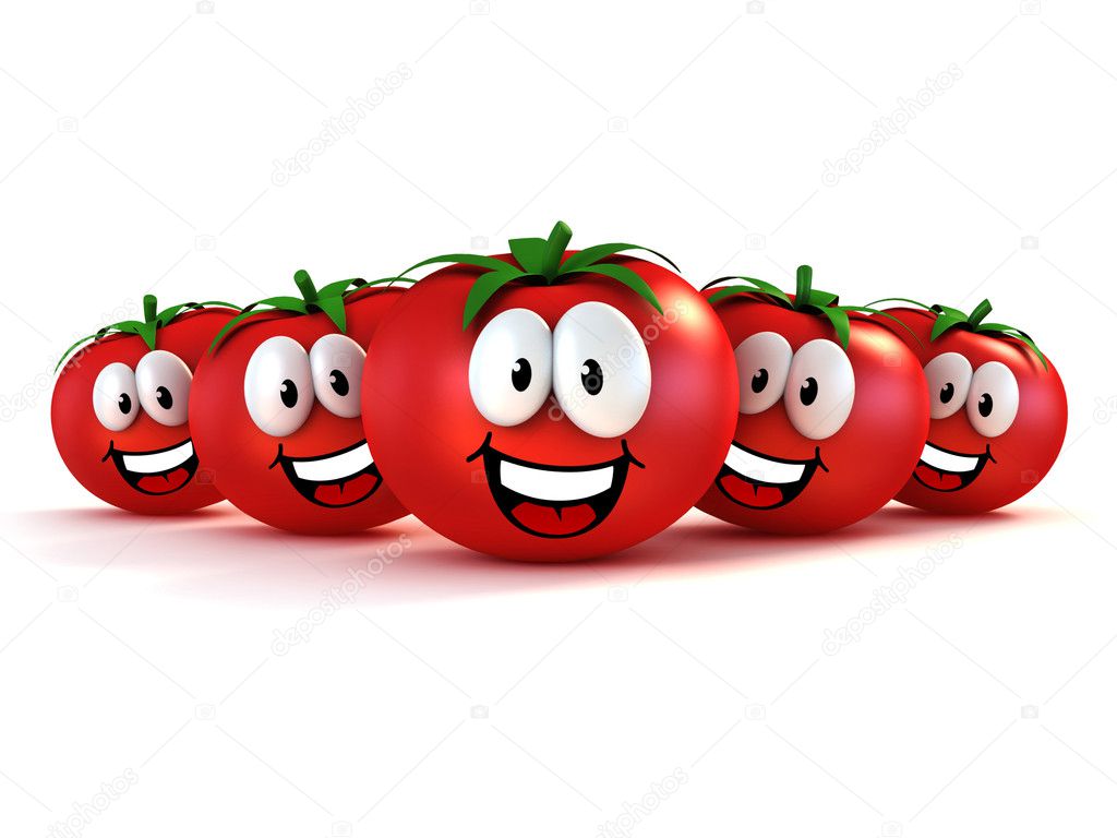 Dibujos animados de tomate fotos de stock, imágenes de Dibujos animados de  tomate sin royalties | Depositphotos