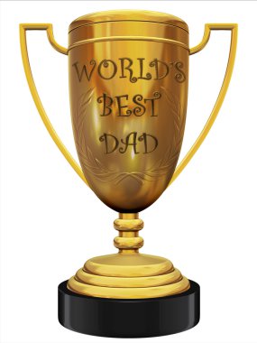 Best dad trophy clipart