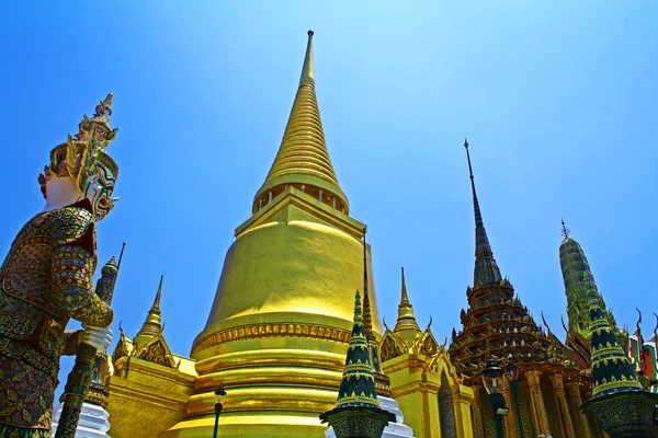 Widok wat phra Kaew w Bangkoku — Zdjęcie stockowe