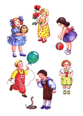 Children's games clipart