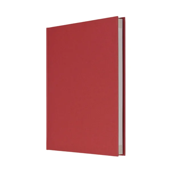 Beyaz arka plan ayakta kapalı kırmızı kitap Telifsiz Stok Imajlar