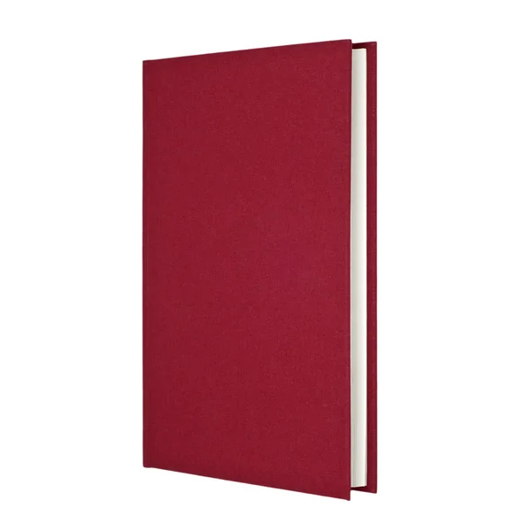Rode boek met blanke pagina — Stockfoto