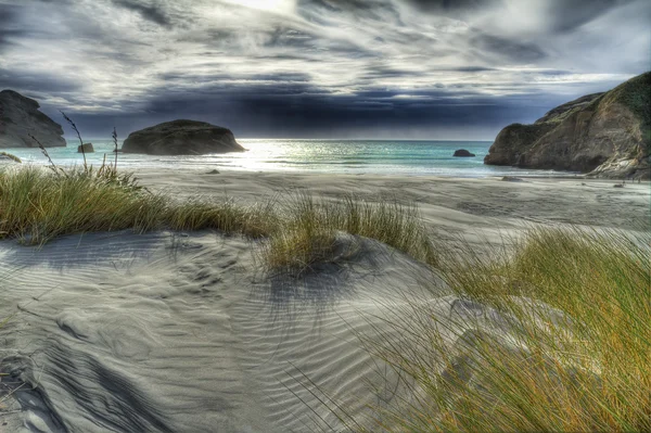 Wharariki Beach