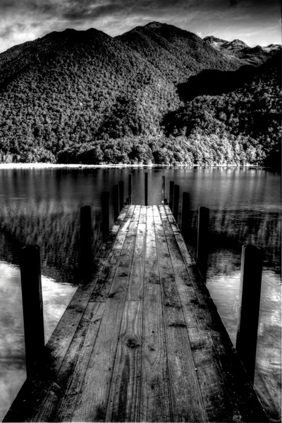 木製の桟橋 ストック写真