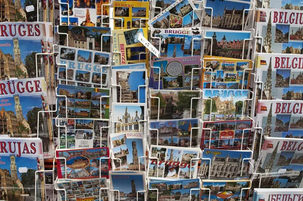 Postales de Brujas, Bélgica — Foto de Stock