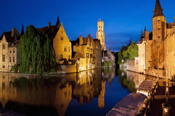 Rozenhoedkaai in Bruges, Belgium — Stock Photo, Image