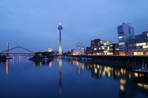 Skyline, Düsseldorf, Németország — Stock Fotó