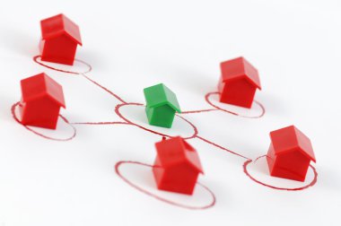 Network houses II clipart