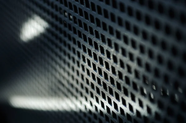 stock image Closeup of shiny metal mesh