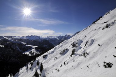Panoramik dağ gelen jenner.