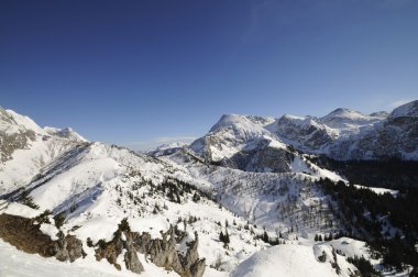 Panoramik dağ gelen jenner.