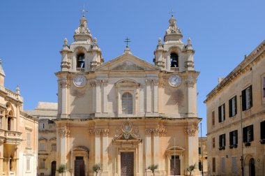 St. Paul's Cathedral in Mdina clipart