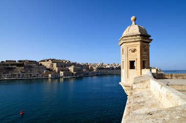 Gardjola lookout overlooking Valletta clipart