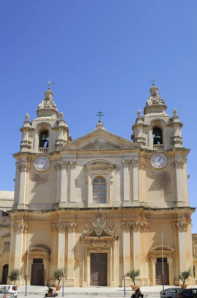St. Paul's Cathedral in Mdina — Stock Photo, Image