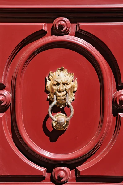 Gargoyle baş kapı tokmağı — Stok fotoğraf