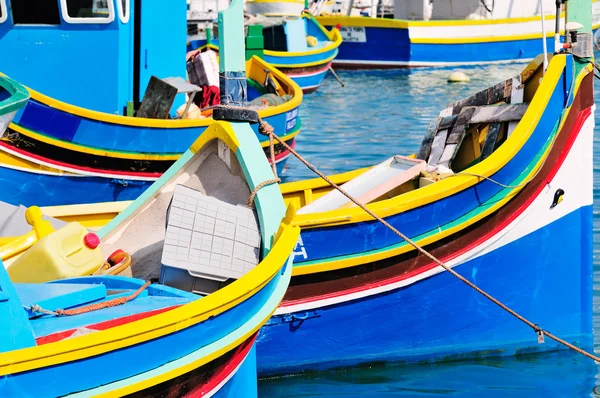 stock image Maltese fishing boats