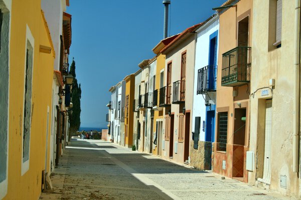 Street in the Island of Tabarca
