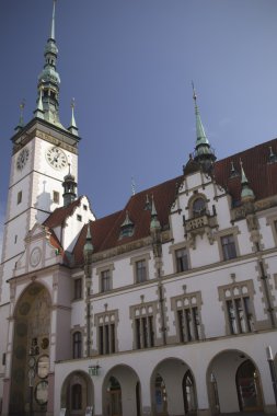 olomouc içinde astronomik saati ile Belediye Binası