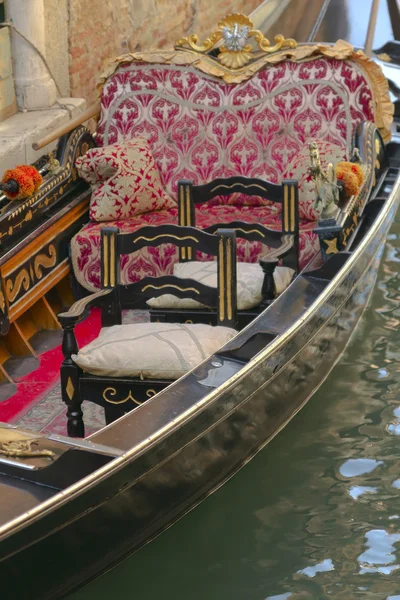 Gondola z bliska (Wenecja, Włochy) — Zdjęcie stockowe