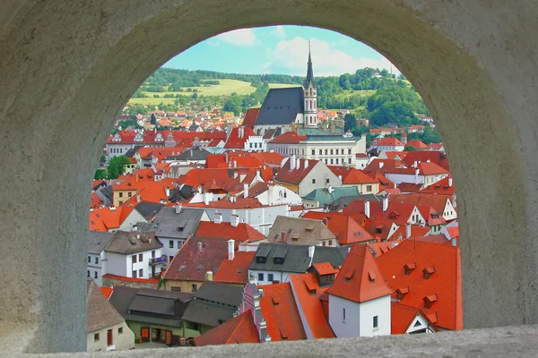 Historische stad cesky krumlov (Tsjechië). — Stockfoto
