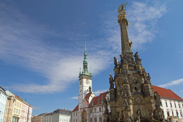 オロモウツ (チェコ共和国の歴史的な広場) — ストック写真