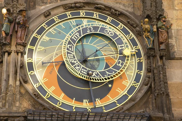Astronomische Uhr in Prag (Tschechische Republik) — Stockfoto