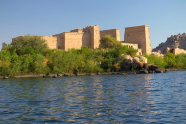 The Temple of Isis at Philae island. (Aswan, Egypt) clipart