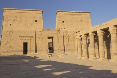 Isis Tapınağı Philae Adası'nda. (Mısır)