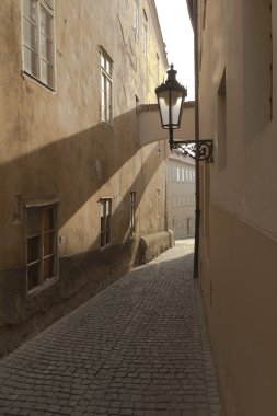 Old street in Prague clipart