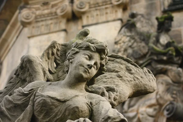 Детальний вигляд оригінальний барокової скульптури — стокове фото