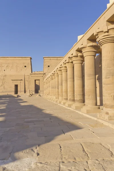 O Isis Tapınağı Philae Adası'nda. (Mısır) — Stok fotoğraf