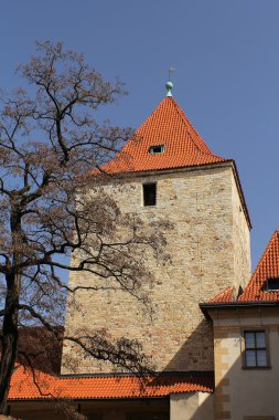 Prague Castle. Daliborka kulesi. (Çek Cumhuriyeti)