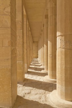 A colonnade at the Temple of Queen Hatshepsut (Egypt ) clipart