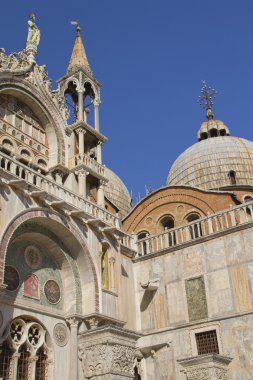 Katedral San marco (Venedik, İtalya). dikey olarak.