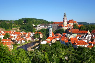 Historic city of Cesky Krumlov (Czech Republic) clipart