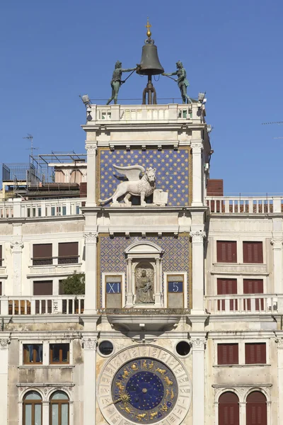 Torre dell'Orologio in Piazza San Marco (Venezia, Italia ) — Foto Stock