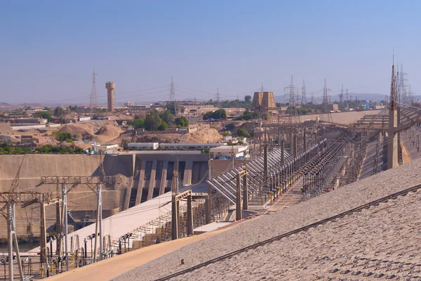 Vandkraftværk i Aswan dæmningen (Egypten ) - Stock-foto