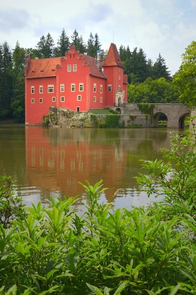 Η κόκκινη κατάσταση chateau cervena lhota — Φωτογραφία Αρχείου