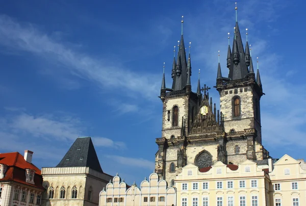 Pražský Týnský kostel — Stock fotografie