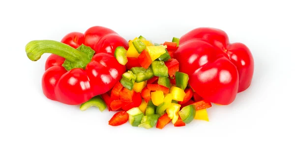 Fatias de pimenta — Fotografia de Stock